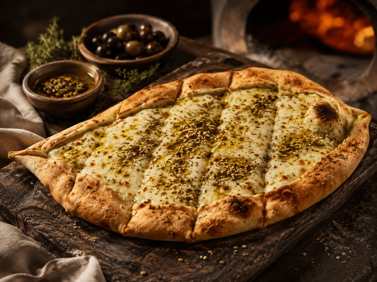 Manaeesh Cheese & Zaatar