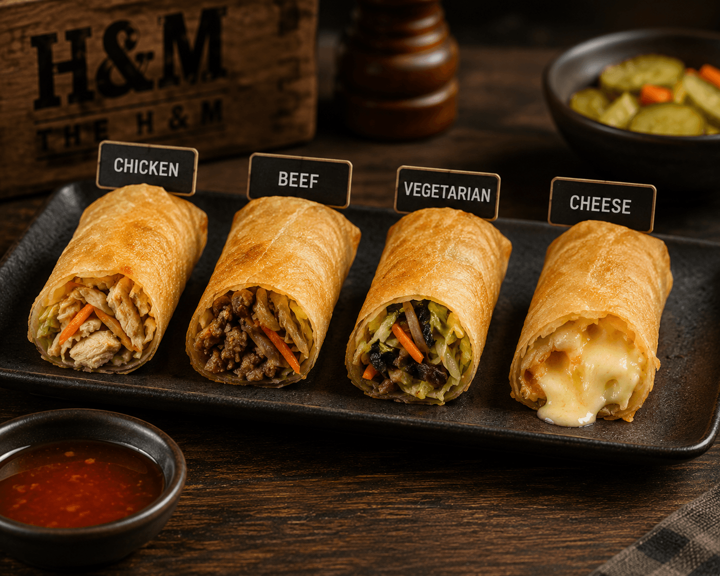 4 pc Spring Rolls